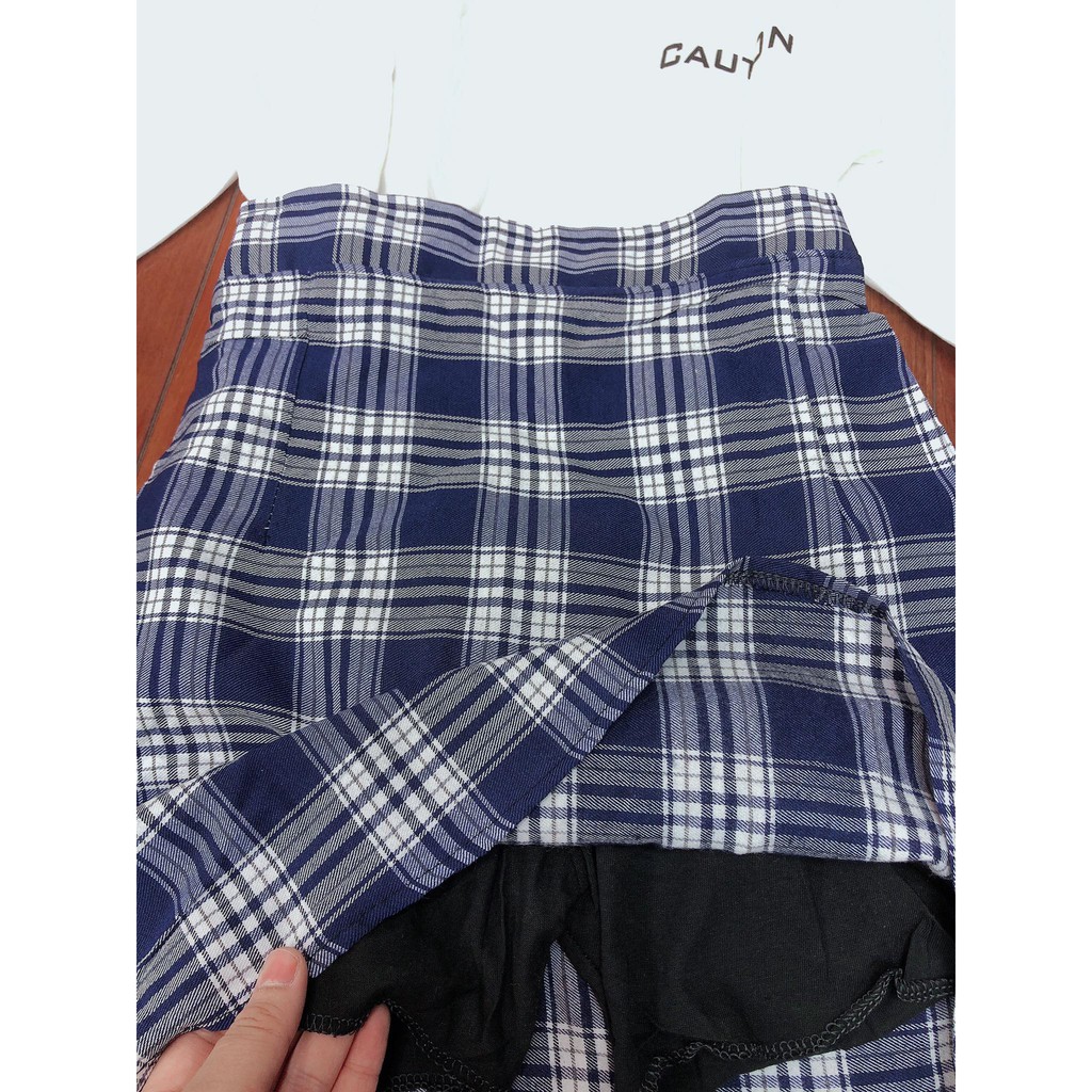 Sét áo Cautio + chân váy kẻ HSU0321