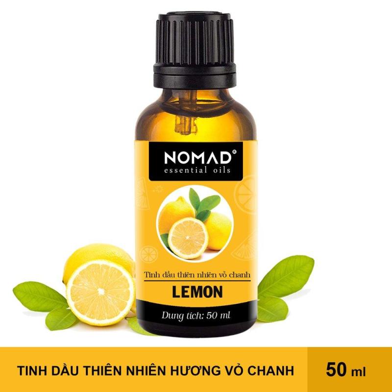 Tinh Dầu Thiên Nhiên Nguyên Chất 100% Hương Chanh Tươi Nomad Essential Oils Lemon 50ml cao cấp