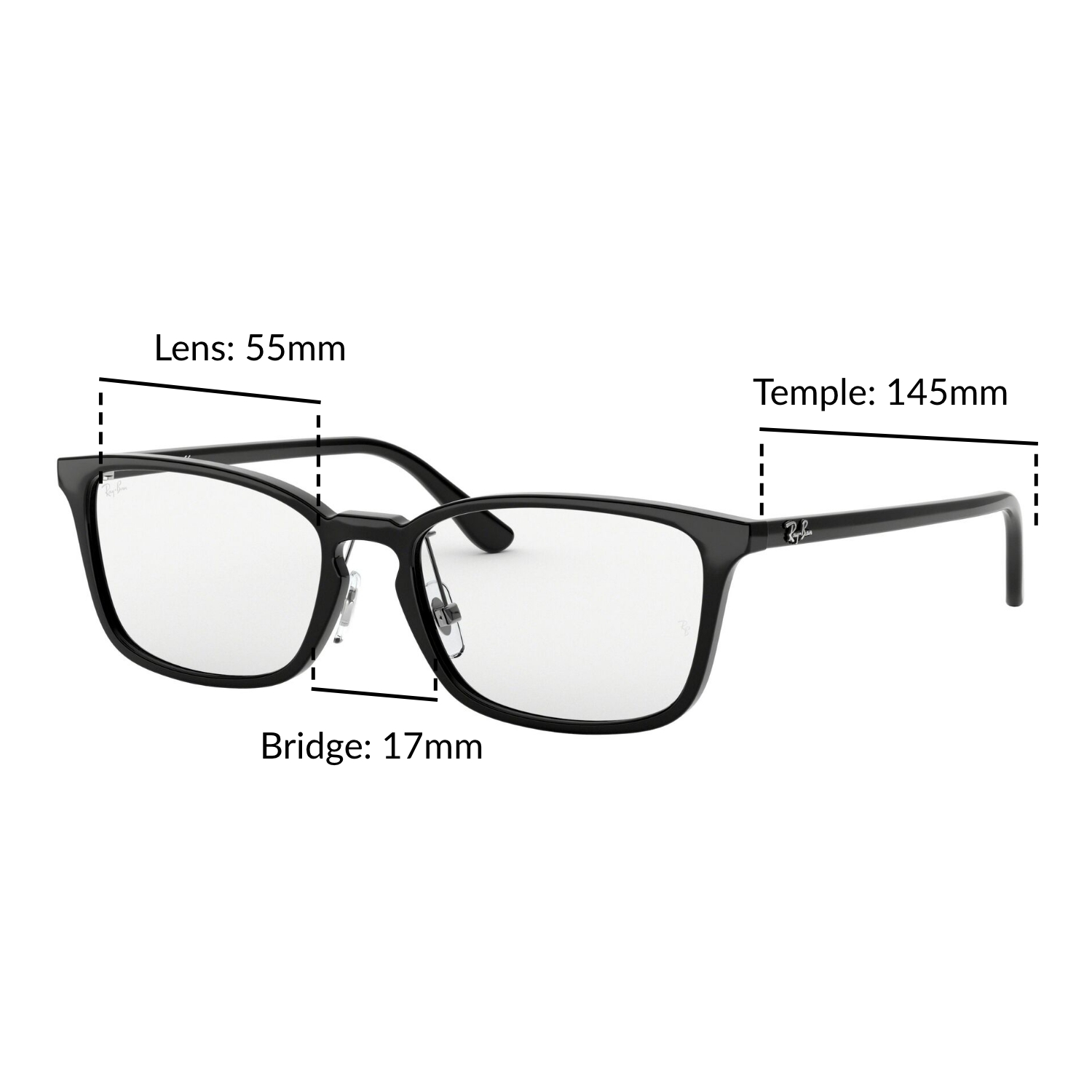 Mắt Kính Ray-Ban - RX7149D 2000 - Kính thường Size 55