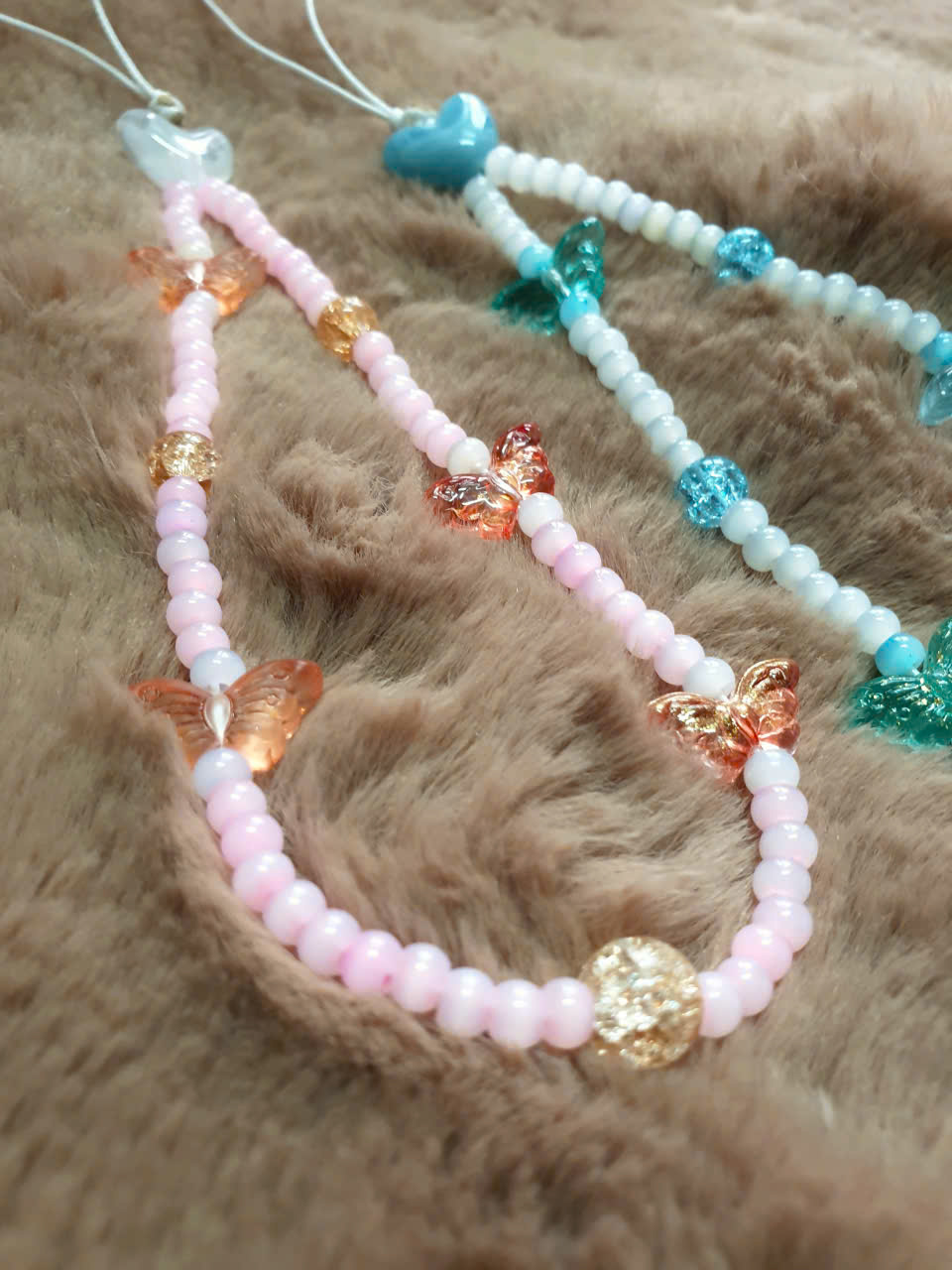 Handmade Bag Charm / Keychain / Phone Lanyard “Sky Dream”