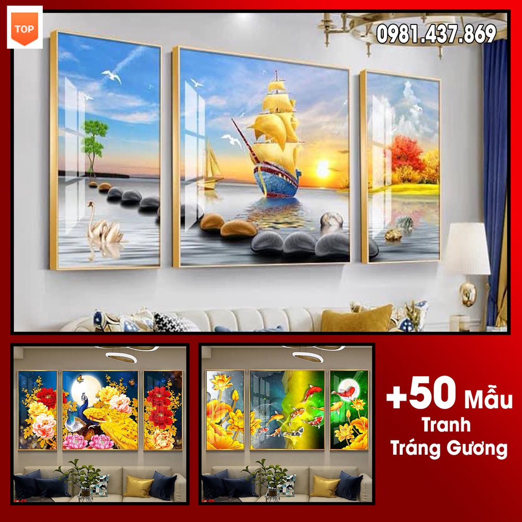 Tranh bộ 3 bức, tranh treo tường phòng khách, phòng ngủ, phòng bếp, tranh trang trí decor, tranh tráng gương,rẻ vô địch