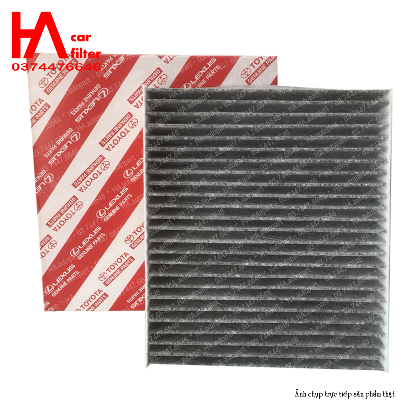 Lọc gió điều hòa [than hoạt tính] Toyota Camry đời 2019-2022, Innova đời 2016-2022, Fortuner đời 2016-2022, Hilux 2016-2022, Altis đời 2020-2022, Cross đời 2019-2022