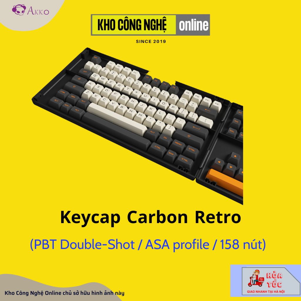 AKKO Keycap set – Carbon Retro