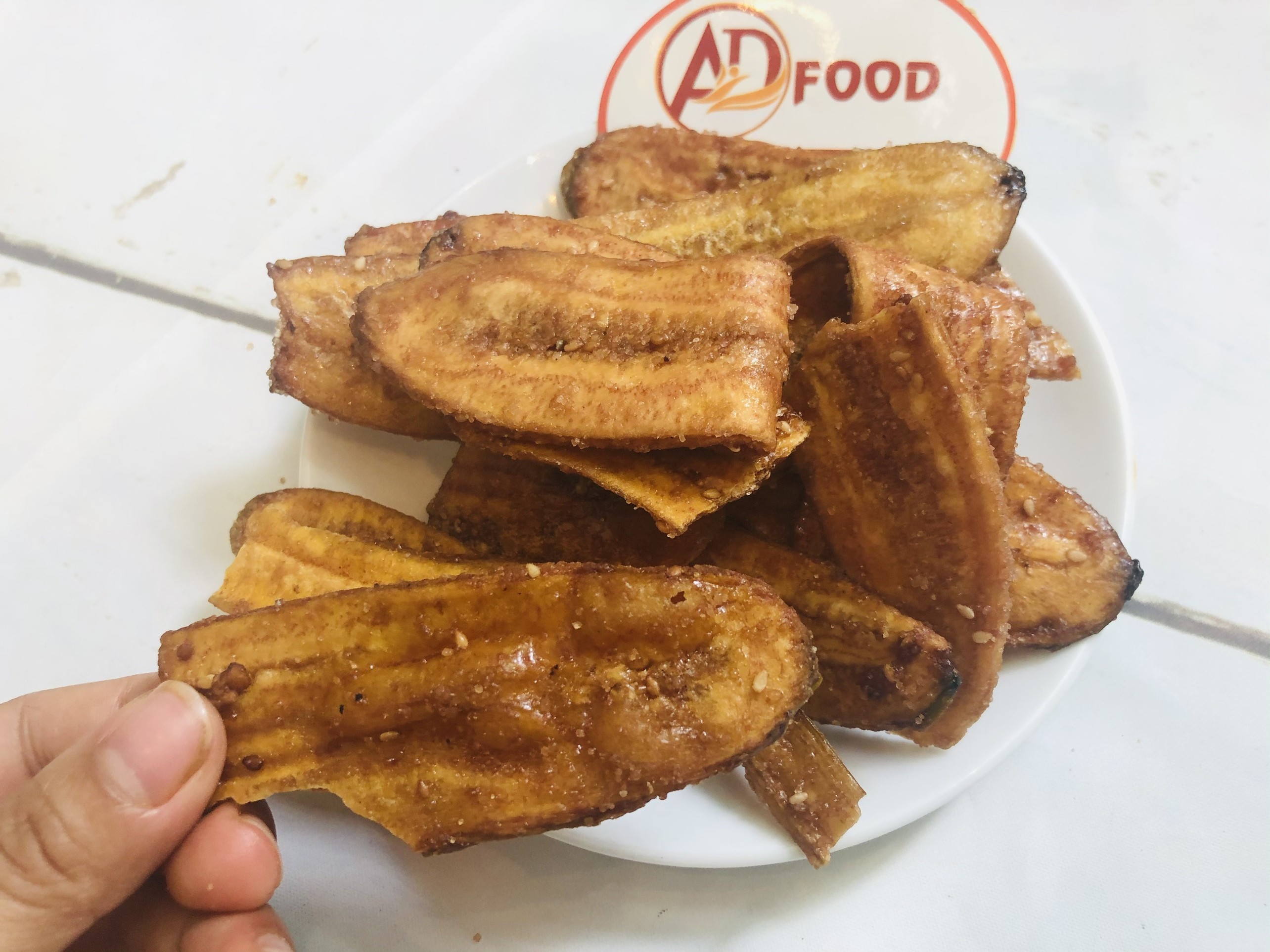 500g chuối sấy mè gừng thơm ngon