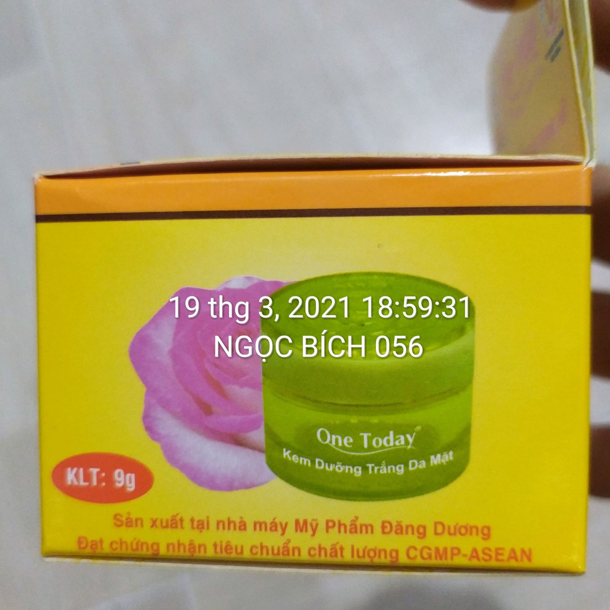 ONETODAY - KEM ỐC SÊN DƯỠNG TRẮNG DA MẶT ONE TODAY (9 gam)
