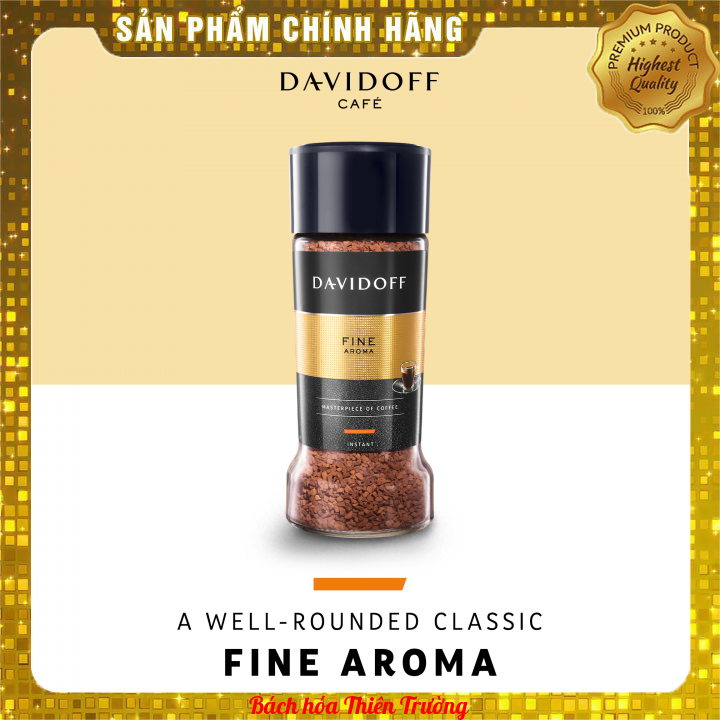 Cà phê hòa tan Davidoff Fine Aroma - lọ 100g