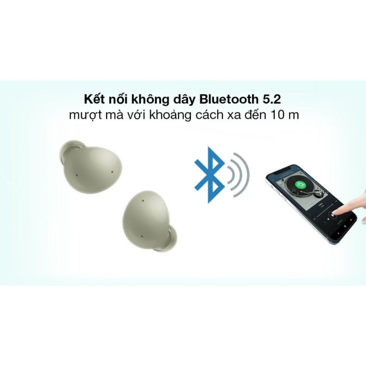 Tai Nghe Bluetooth True Wireless Samsung Galaxy Buds 2, Chất âm chuẩn studio với loa 2 chiều, Hiệu quả chống ồn lên đến 99%