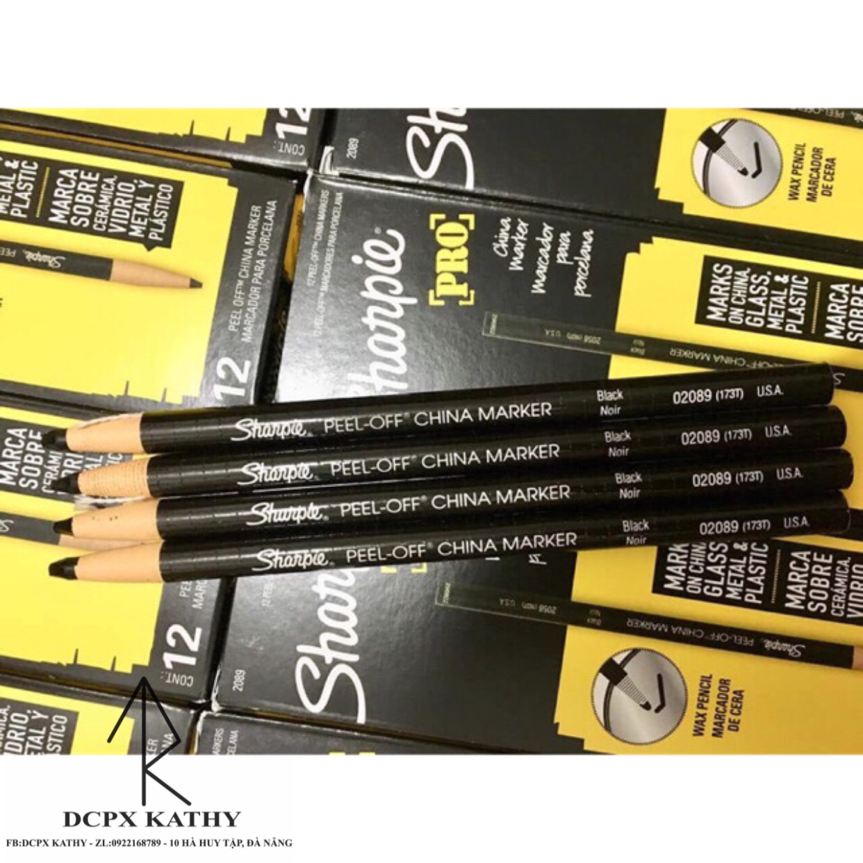 Chì đá Sharpie( đỏ, đen, trắng)