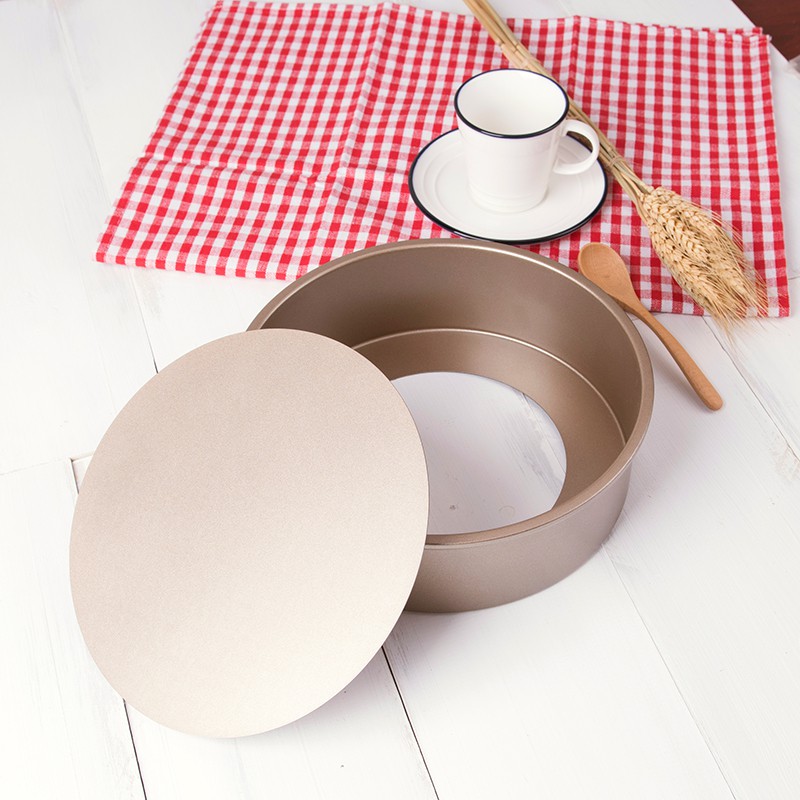 Khuôn tròn đáy rời chống dính Khuôn tròn đáy rời vàng chống dính 20cm, khuôn tròn bánh, khuôn tròn tạo hình bánh, khuôn làm bánh hình tròn, khuôn nướng bánh chống dính, dụng cụ làm bánh