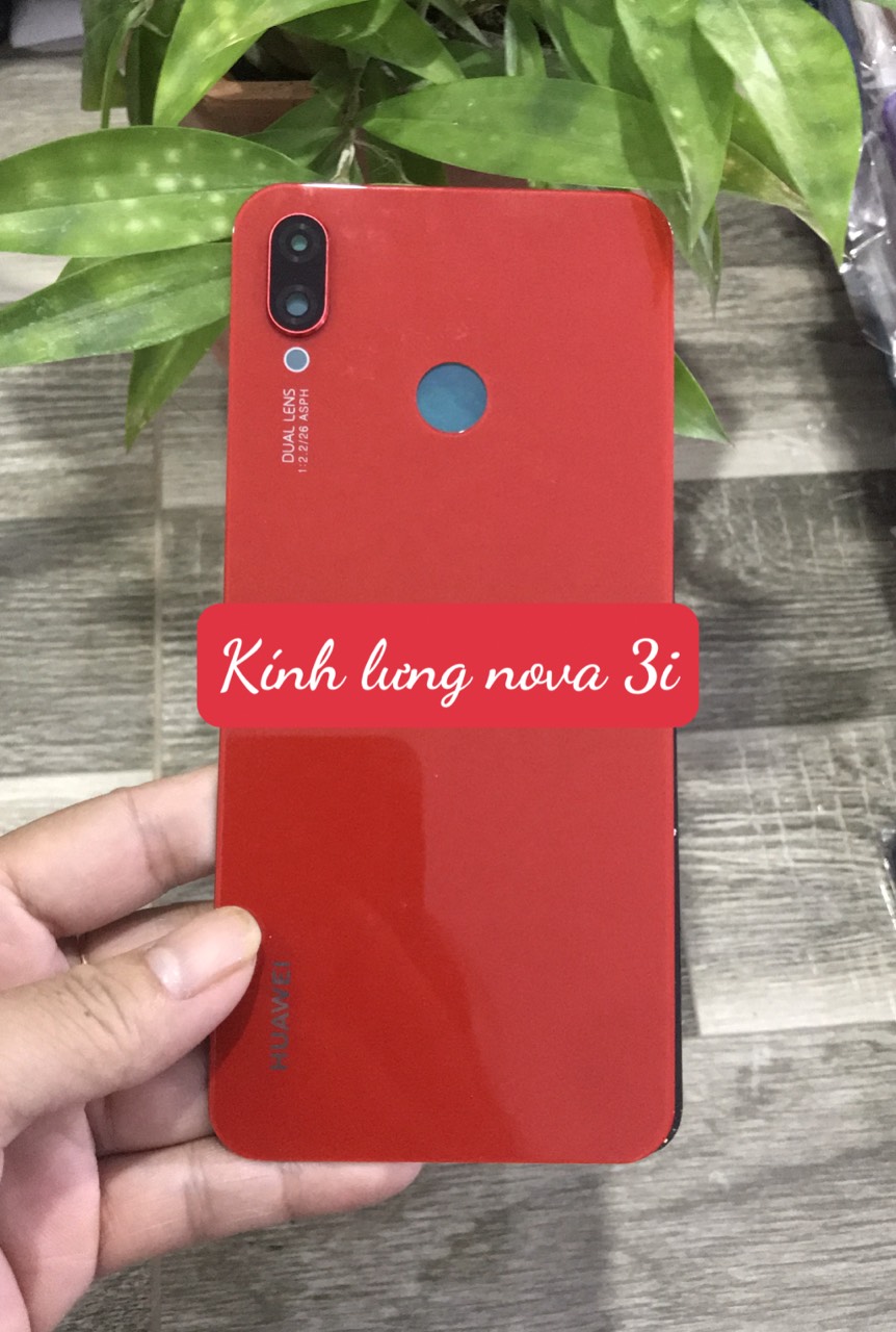 Nắp lưng bằng Kính Huawei Nova 3i (bằng kính kèm kính camera )