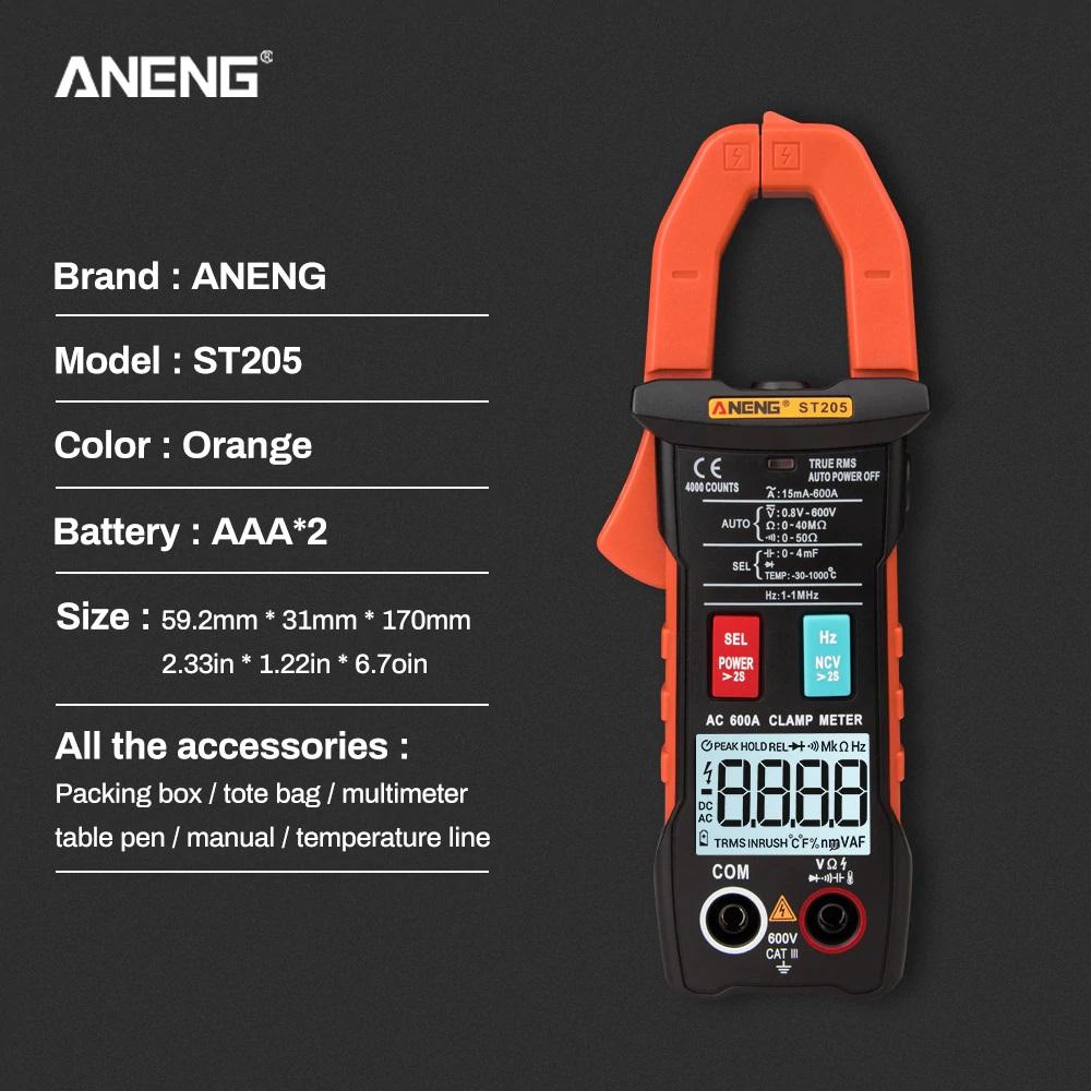Đồng hồ kẹp vạn năng ANENG ST205 cao cấp