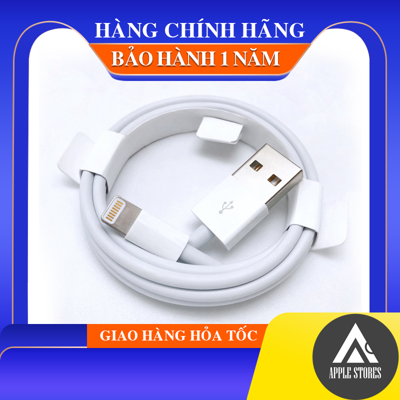 ( CHÍNH HÃNG ) Dây sạc chĩnh hãng , chân IPhon dài 1m