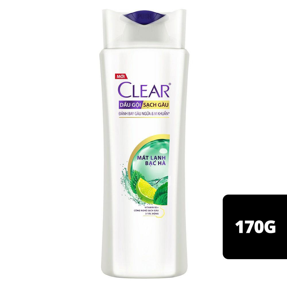Dầu gội clear mát lạnh bạc hà 170g