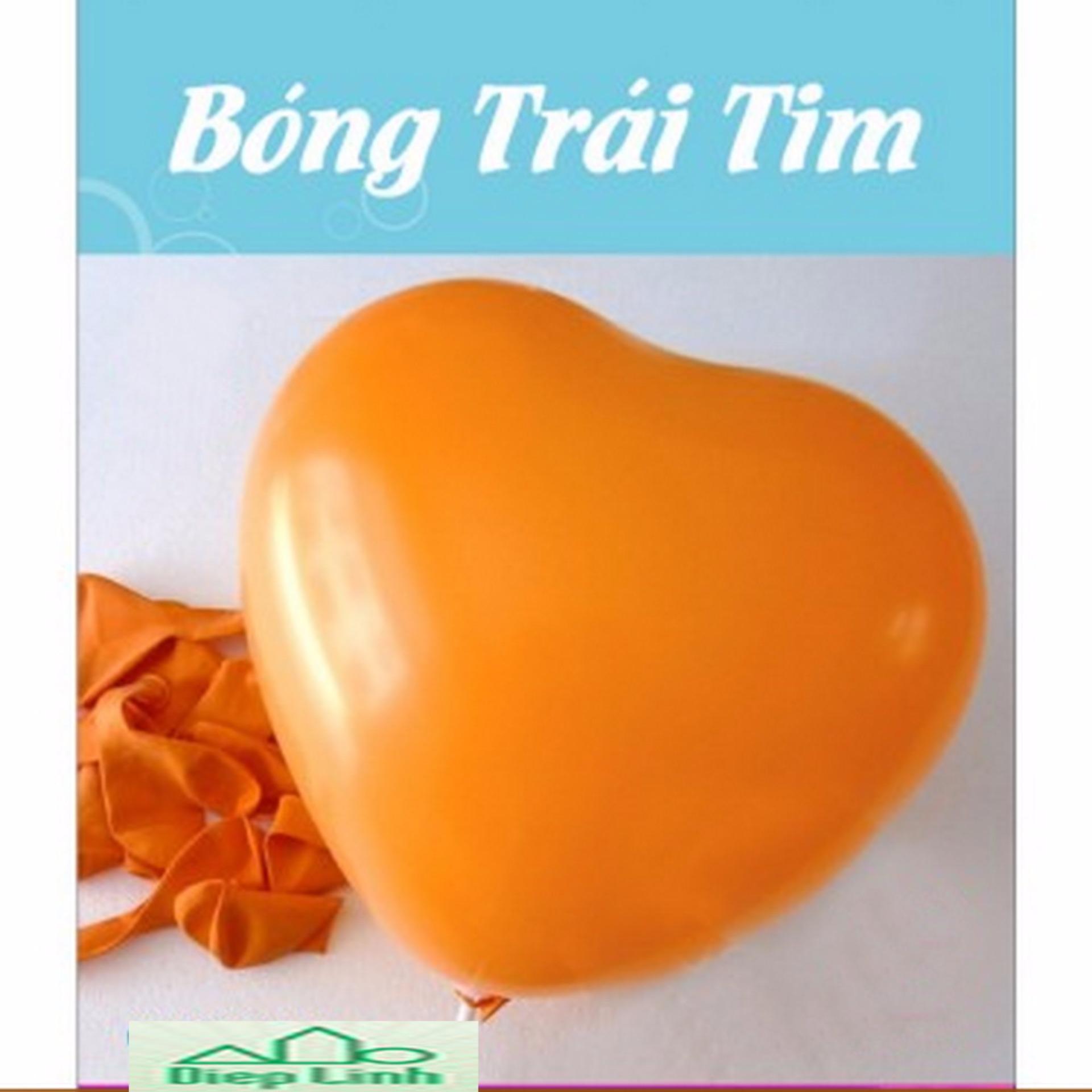 Set 50 Bong Bóng Trái Tim Nhiều Màu 10inch - Bóng Bay Trang Trí Tiệc Loại Tốt