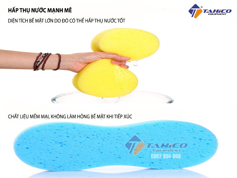 Miếng bọt biển rửa xe hút chân không