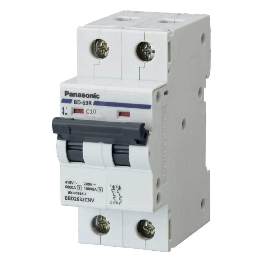 MCB cầu dao tự động DIN bảo vệ qu&aacute; tải &amp; ngắn mạch Panasonic