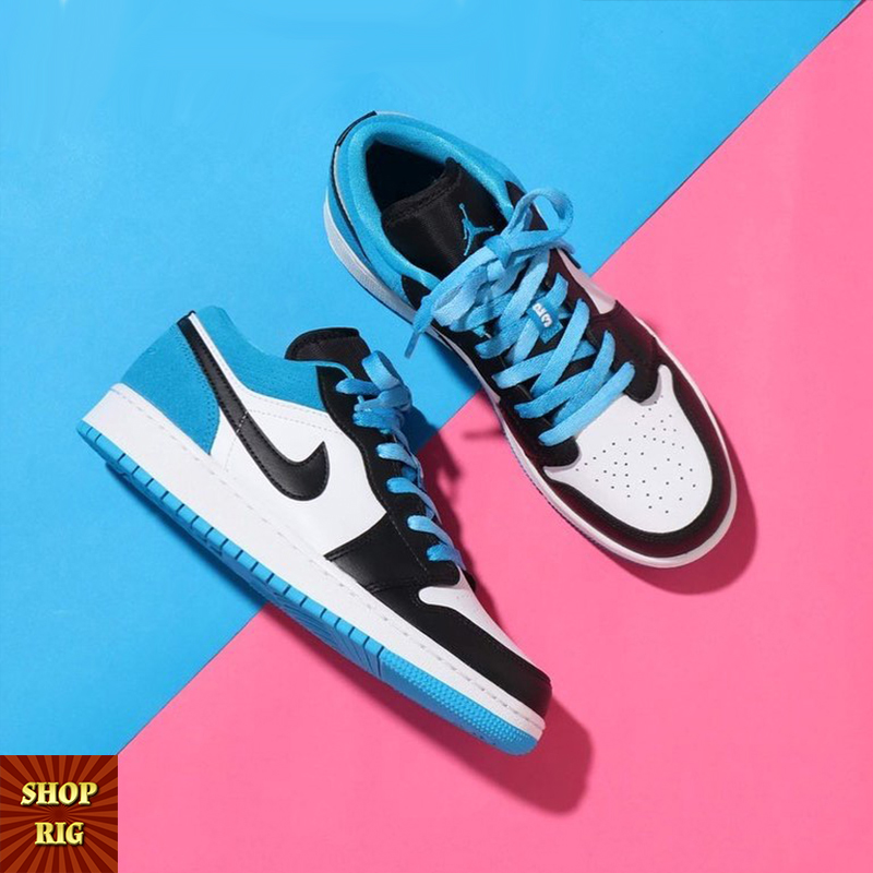GIÀY THỂ THAO NAM NỮ SNEAKER JD1 LOW BLACK BLUE