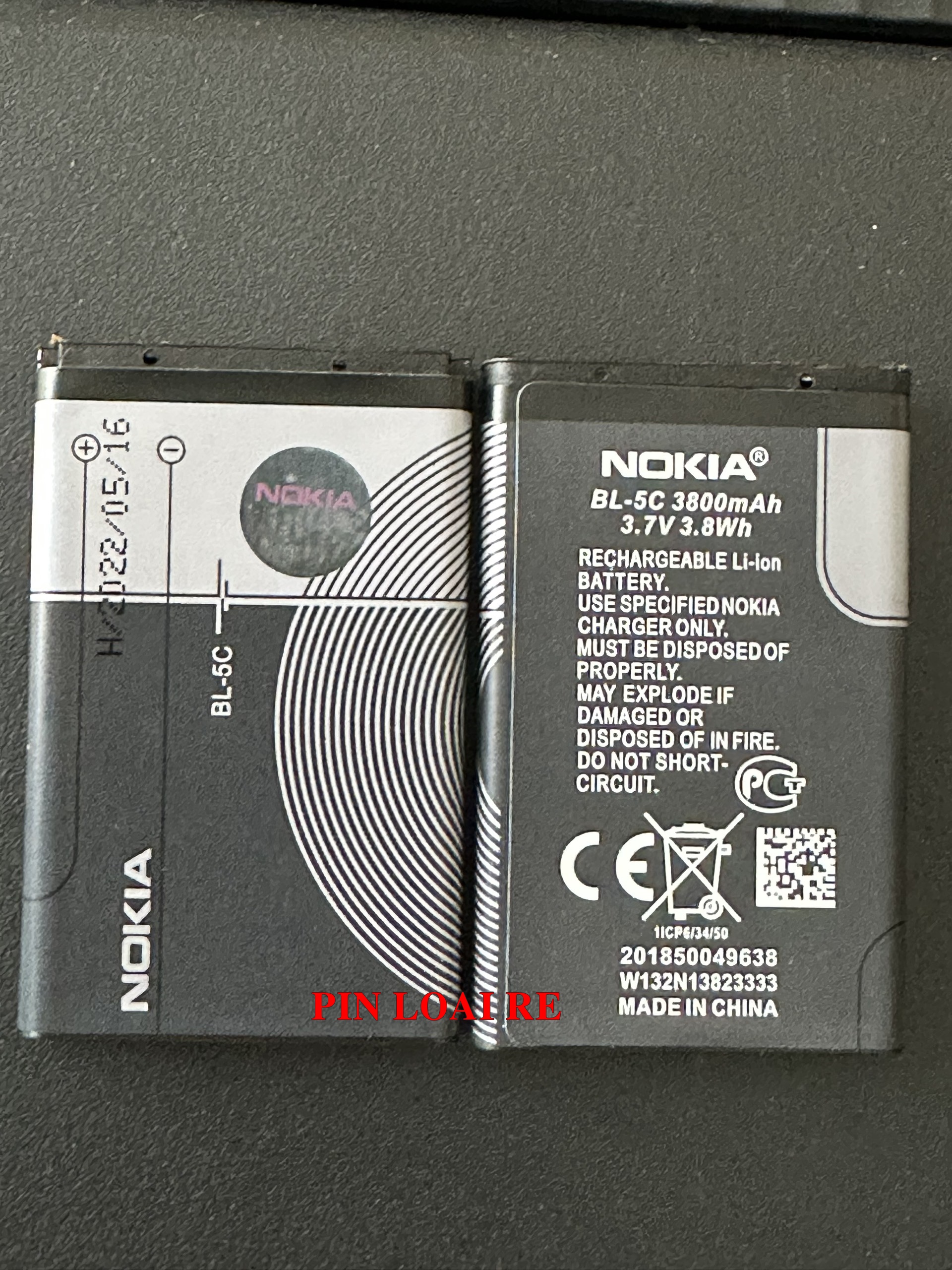 Pin nokia bl-5c / nokia 1280/1200/105/107/108 bảo hành 1 đổi 1