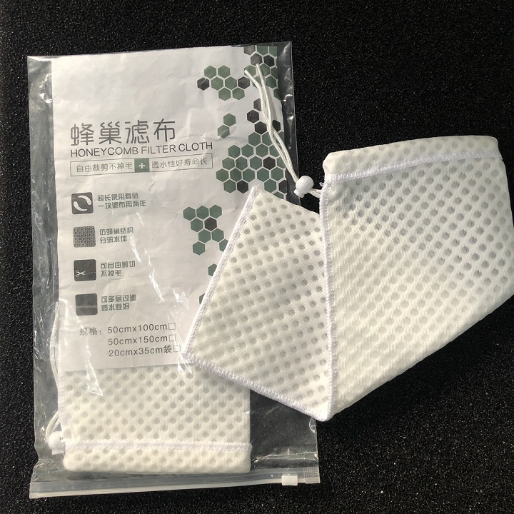 Túi lọc 3d filter - túi lọc 3d hồ cá guppy - túi lọc vải tổ ong siêu sạch