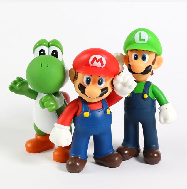 Mô hình nhân vật trong game Supper Mario