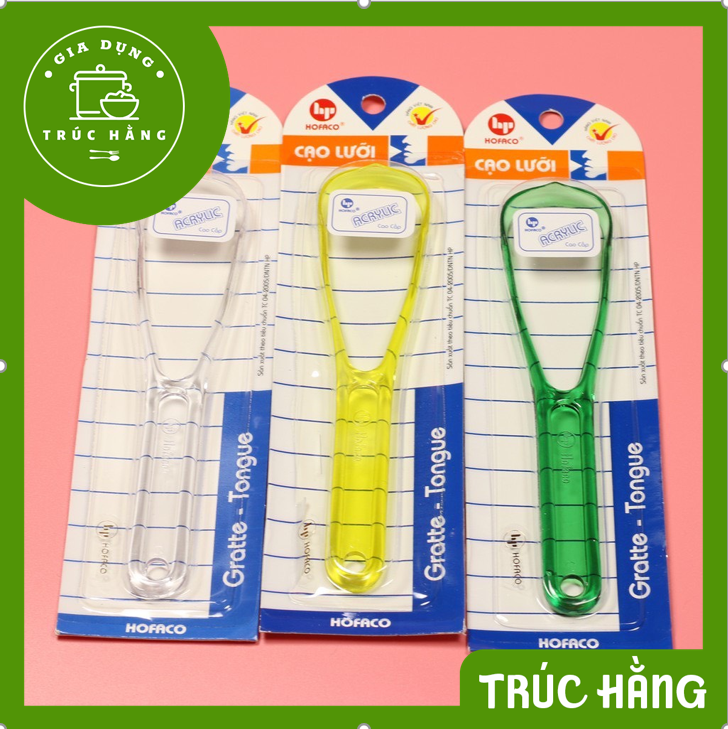 Dụng cụ làm sạch lưỡi - thìa cạo lưỡi Hofaco tiện lợi