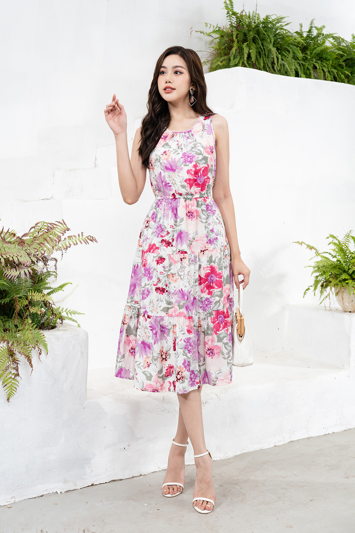 Đầm Nhún Lamer Chun Eo L63M23H019