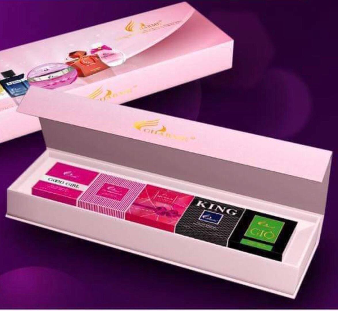 Bộ nước hoa mini 5 chai (2 mùi nam 3 mùi nữ 10ml)