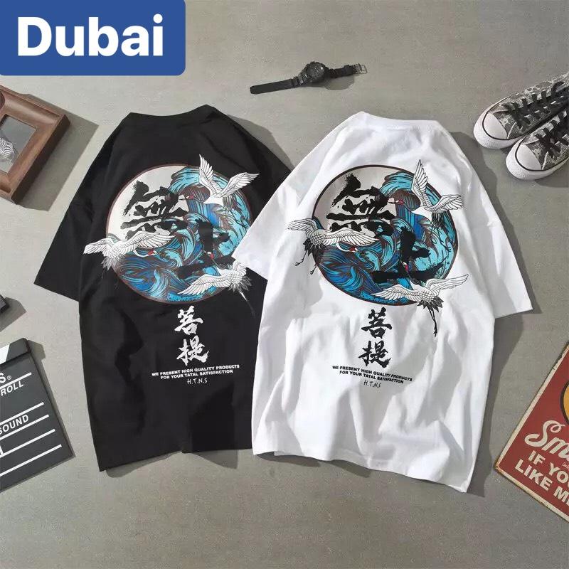 ÁO THUN NAM NỮ CON HẠC PHOM FORM RỘNG TAY LỠ HOT TREND MẠNH MẼ SÀNH ĐIỆU VẢI DÀY MIN 2023 - DUBAI FASHION