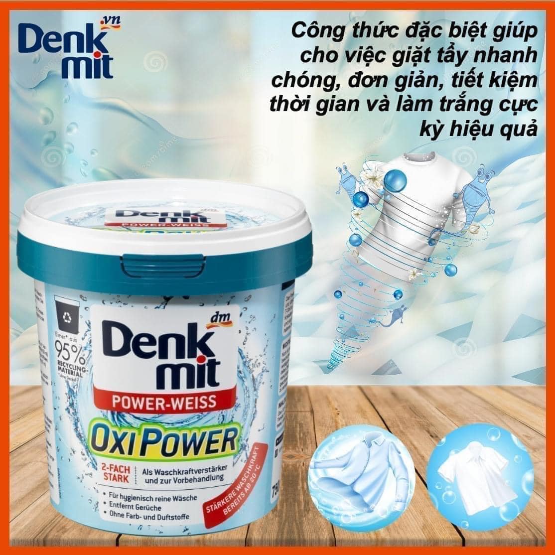 Bột Tẩy Trắng Quần Áo Denkmit Chuẩn hàng Đức