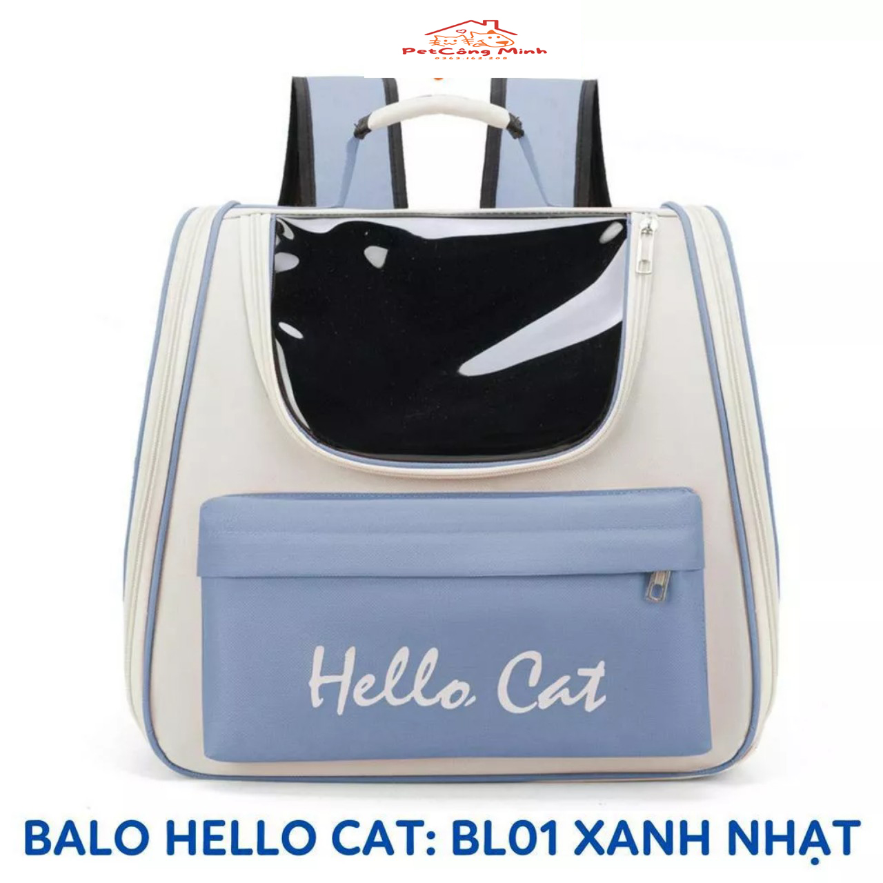 Balo cho mèo chó thú cưng size lớn Hello Cat Lapeta