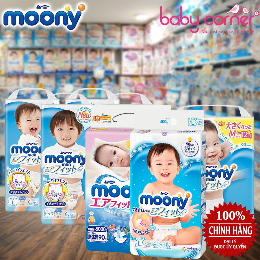 [HCM]TÃ DÁN MOONY CÁC SIZE (NEWBORN 90 S84 M64 L54)