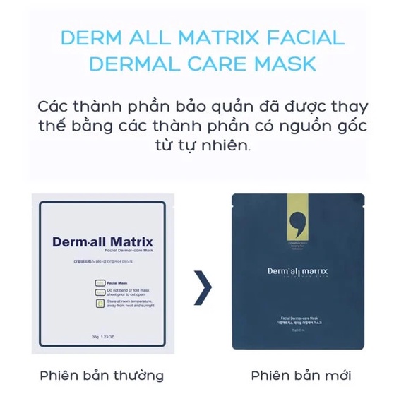 Mặt Nạ Thạch Collagen - Derm-all Matrix - MẪU MỚI