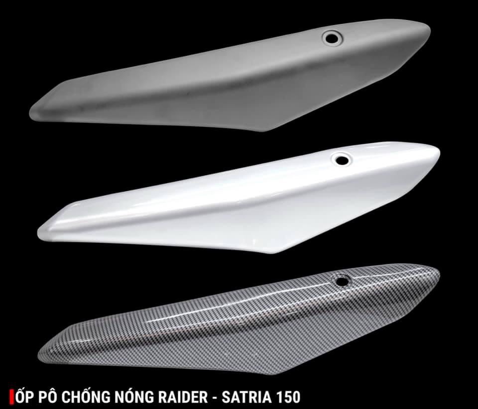 Vĩ pô/ Che pô/ Ốp pô nhựa đủ màu và gắn như zin xe Raider (fi)- Satria