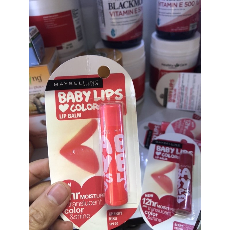 Son Dưỡng màu Maybelline Baby Lips [chuẩn Úc đủ Bill]