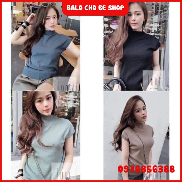Áo len nữ cộc tay hến nhiều màu