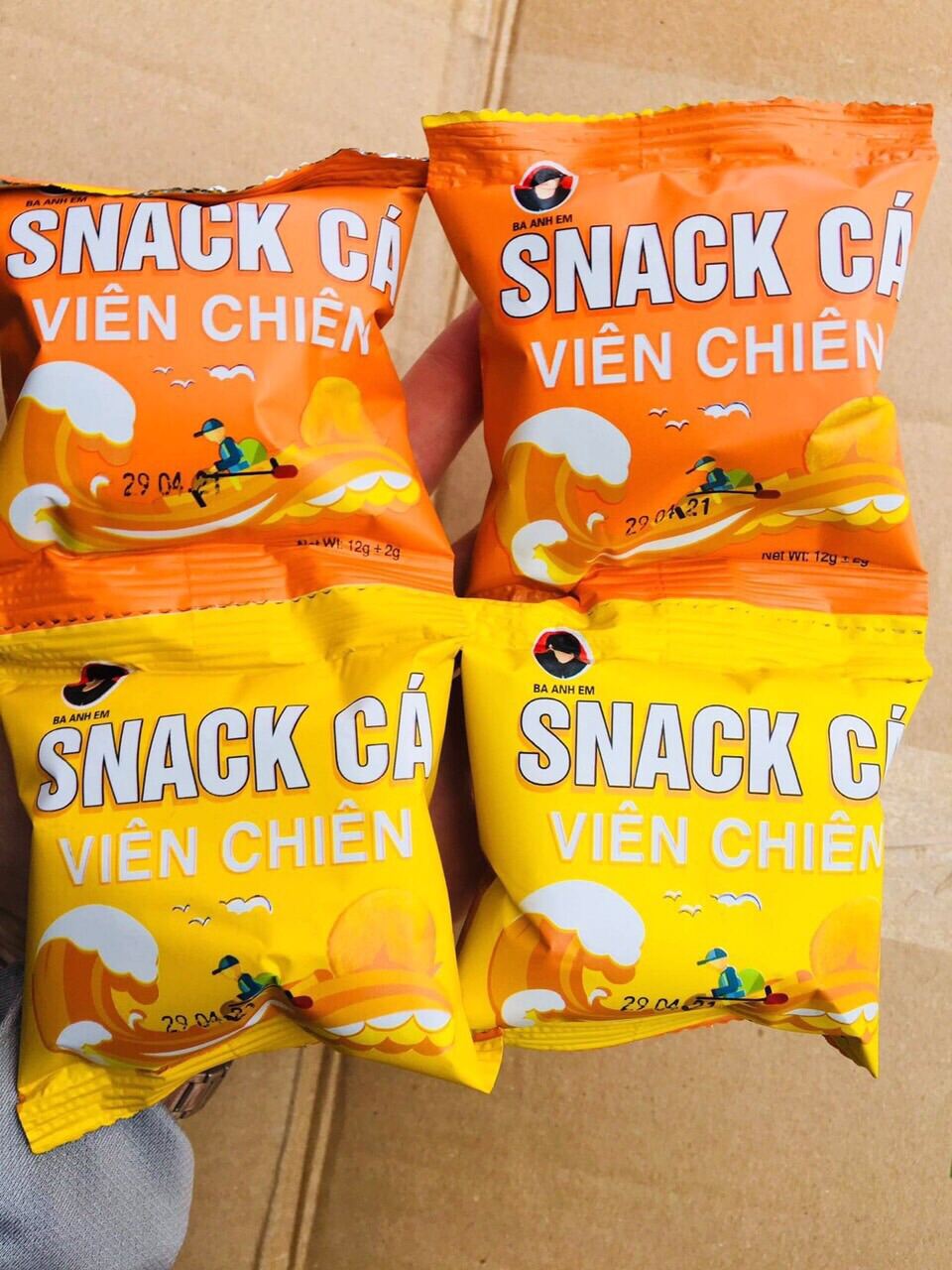 BỊCH 60 GÓI SNACK CÁ VIÊN CHIÊN NGON NGON