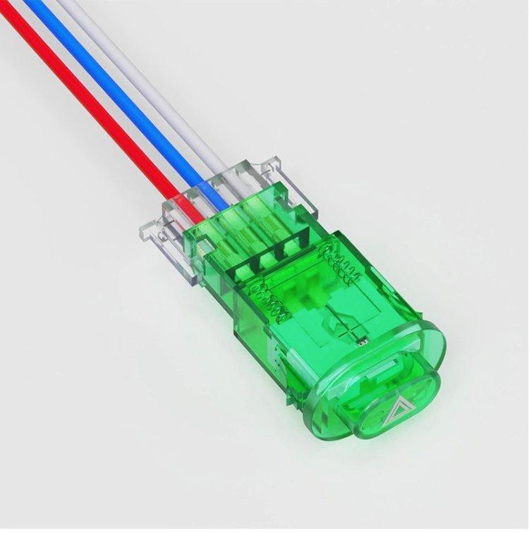 Cong tac xe may Công tắc Hazard 3 dây cho ô tô, xe máy 12V hv shop ( xanh lá ) ( 1 cái kèm dây )