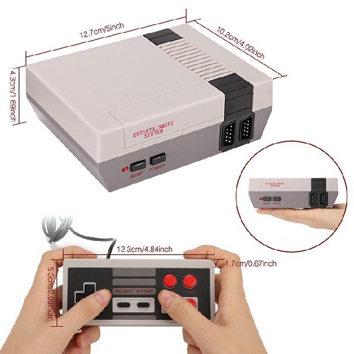 Máy chơi điện tử 4 nút cầm tay Nintendo  (620 trò chơi không trùng lập lại )