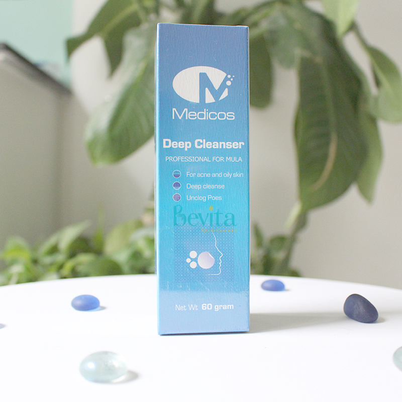 [HCM]Sữa rửa mặt dành cho da mụn Medicos Deep Cleanser 60gr