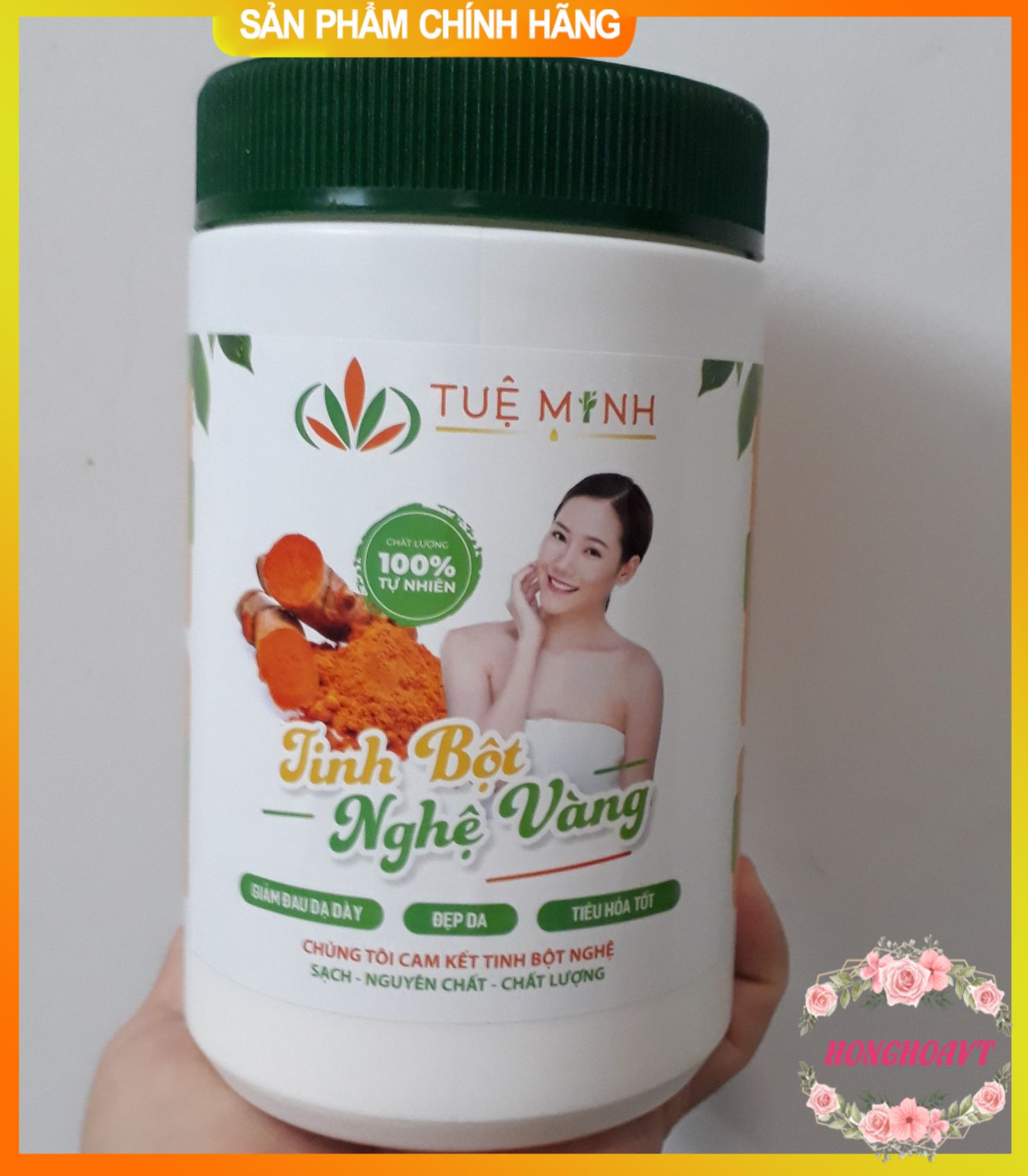 Tinh bột nghệ vàng Tuệ Minh nguyên chất (1hộp = 500gr)