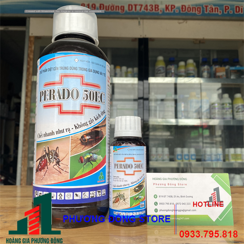 Thuốc diệt muỗi và côn trùng giá rẻ Perado 50EC - 100ml