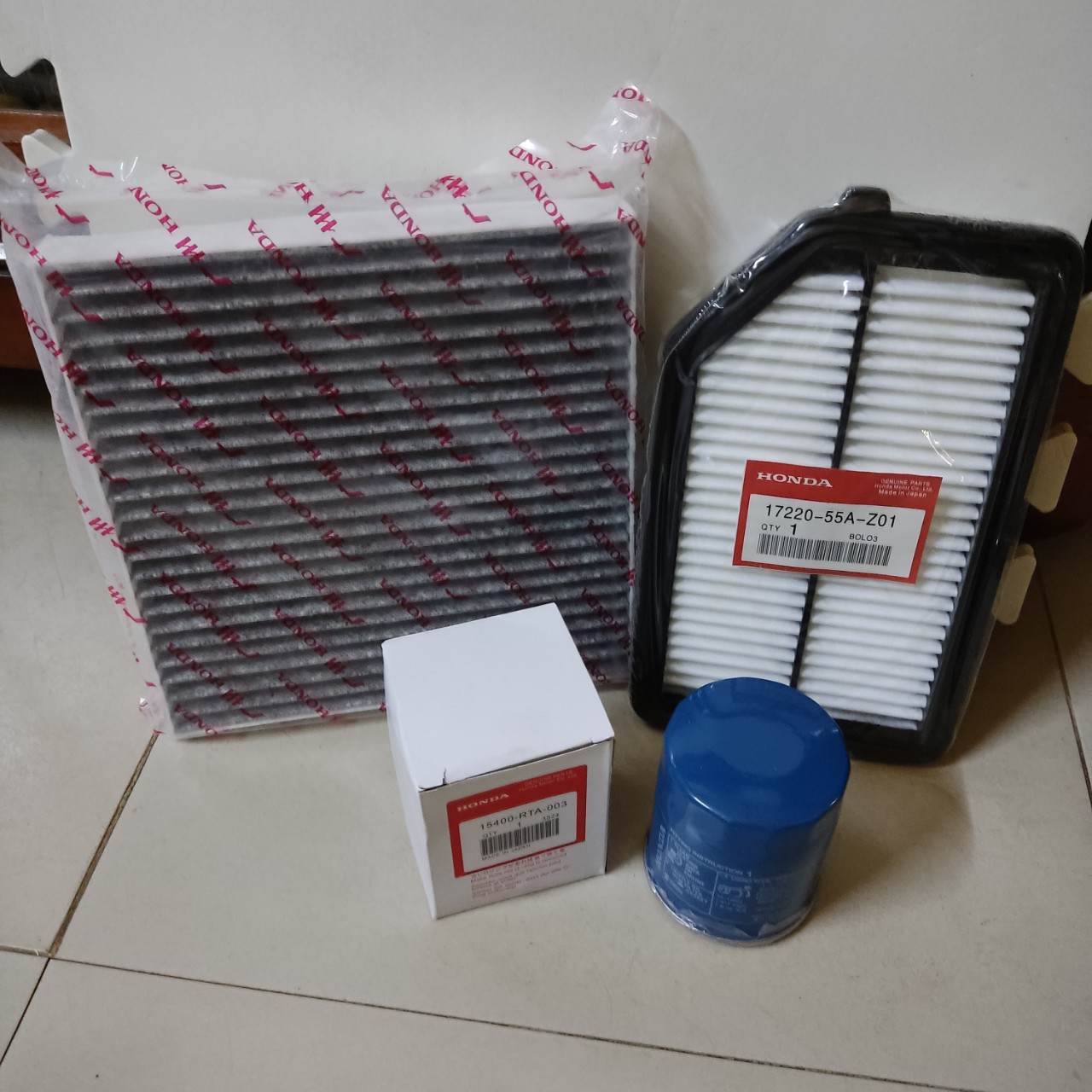 Combo 3 lọc honda city từ 2015-2019