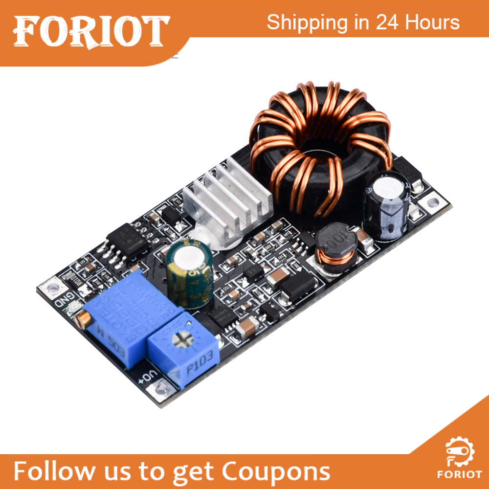 Foriot DC2.7-20V Low-voltage Boost Constant Voltage Constant Current Synchronous Rectifier Power Module with Short Circuit Protection