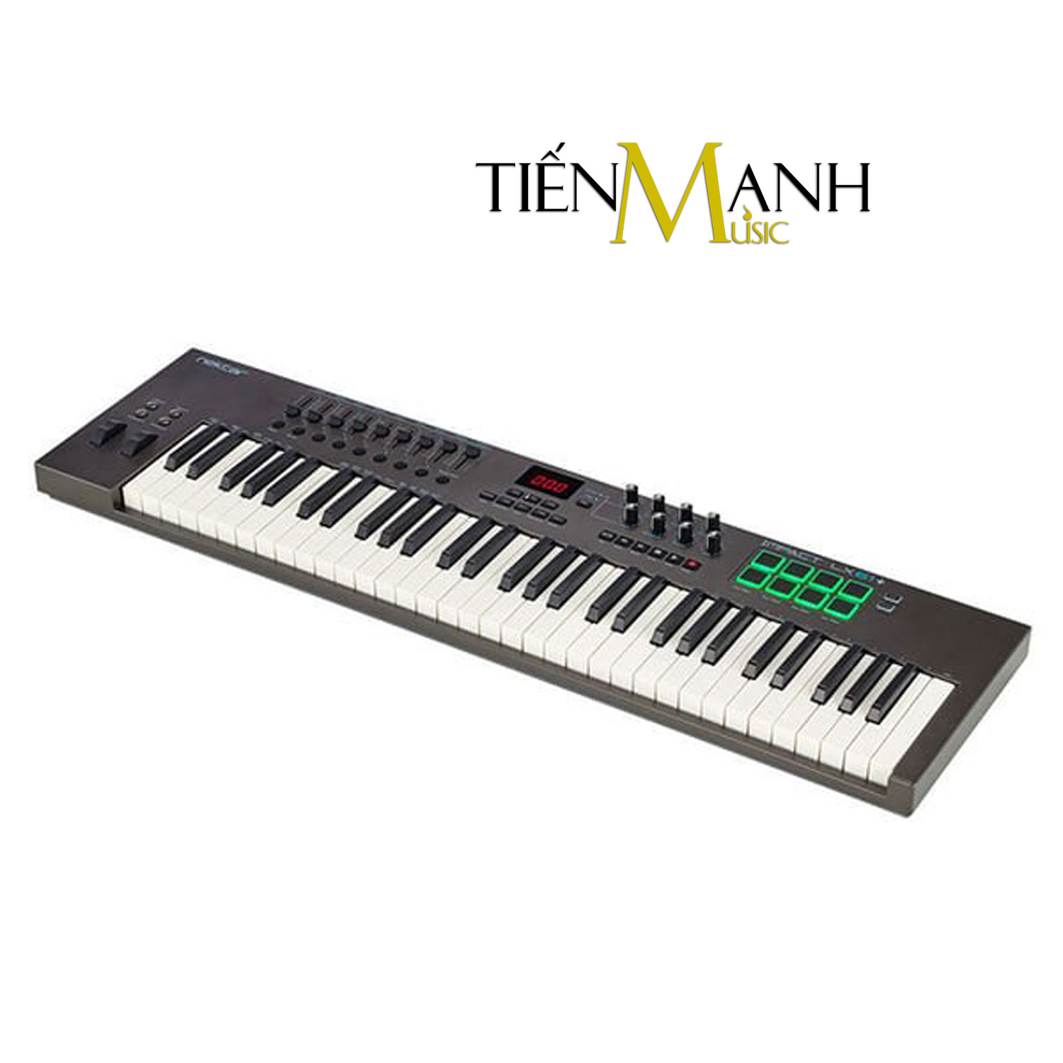 [Trả góp 0%] Nektar Impact LX61+ Midi Keyboard Controller 61 Phím Cảm ứng lực (Bàn phím sáng tác - Sản xuất âm nhạc Producer Compact Semi-Weighted Keys USB)