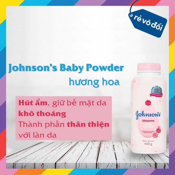 Phấn thơm Johnsons Baby Power cho bé - Thái Lan