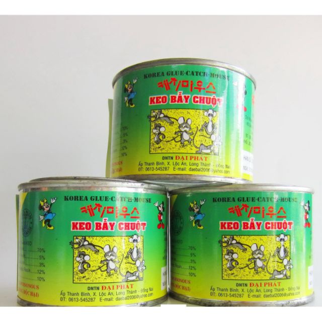 Keo bẫy chuột / keo dán chuột đạt phát - hũ 140g / có thể dùng để bẫy côn trùng