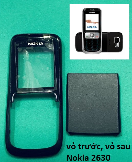 [HCM]VỎ TRƯỚC VỎ SAU DÀNH CHO NOKIA 2630(không có phím kèm theo)