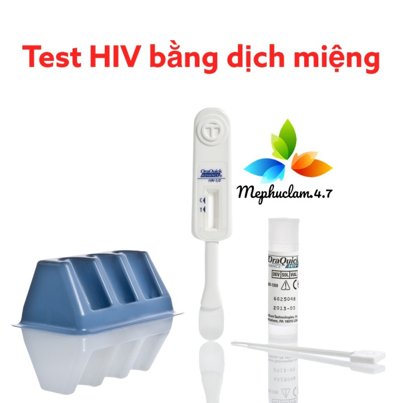 Que thử test nhanh HIV - ORAQUICK bằng dịch miệng không cần xét nghiệm máu- chính xác tới 99% nhập khẩu