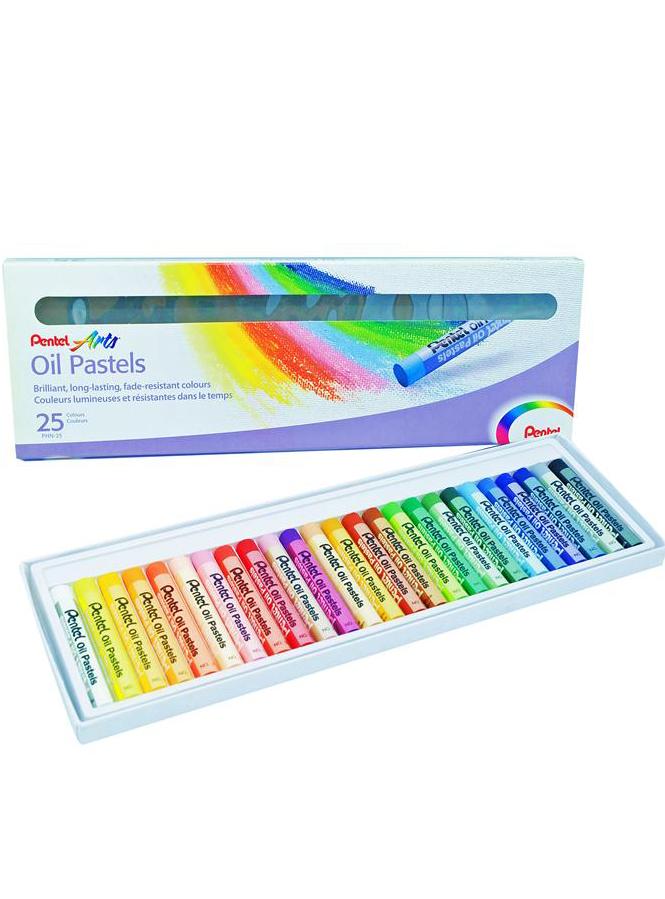 bút sáp dầu 25 màu pentel