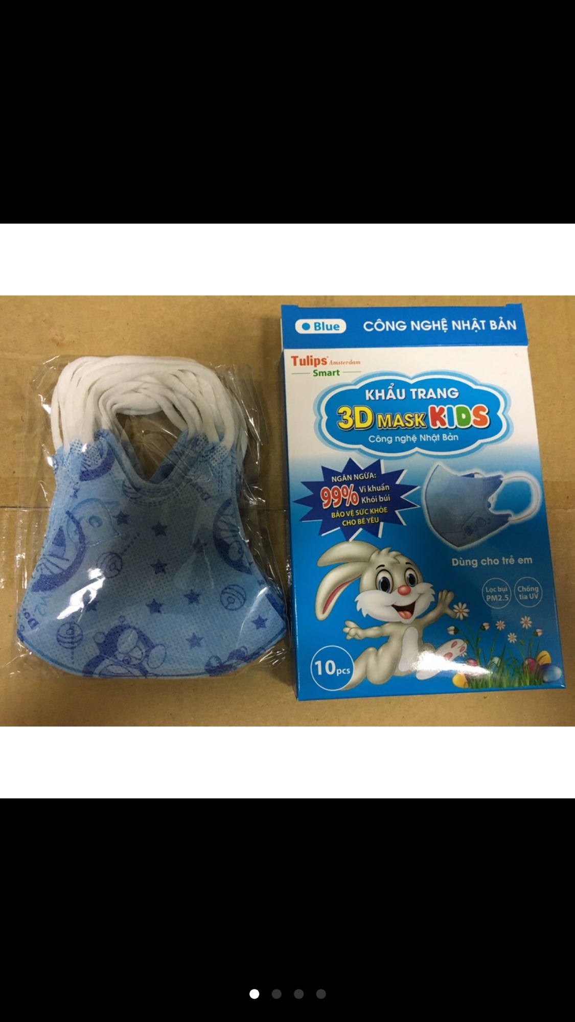 Khẩu trang 3D kids dành cho trẻ em